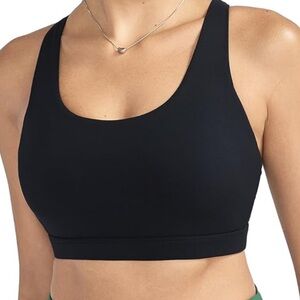 Black Crisscross Back Sports Bra